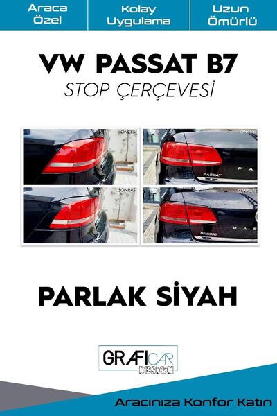GRAFİCAR Volkswagen Passat B7 Stop Çerçeve Sticker-kolay Uygulama-uzun Ömürlü