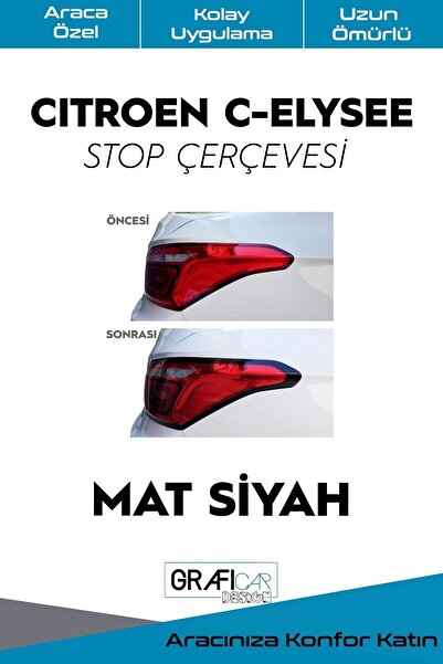 GRAFİCAR ملصق إطار إيقاف Citroen C-eylsee - سهل الاستخدام - يدوم طويلاً