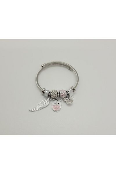 ozgurca aksesuar Owl Steel Bracelet
