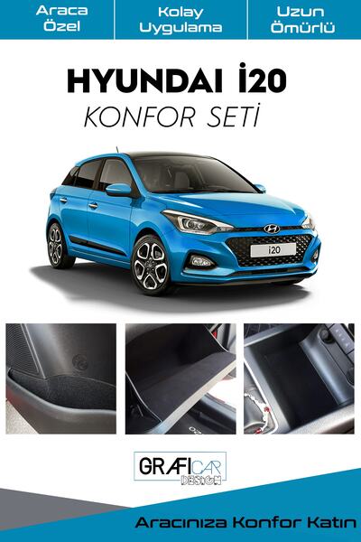 GRAFICAR DESIGN Hyundai I20 Compatible Comfort Set - Interior Trim Fabric Vel...