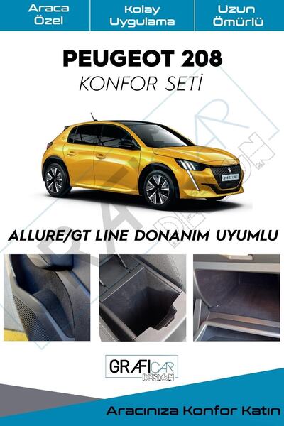 GRAFİCAR Peugeot 208 Comfort Set-fabric Covering-car Interior Sound Insulatio...