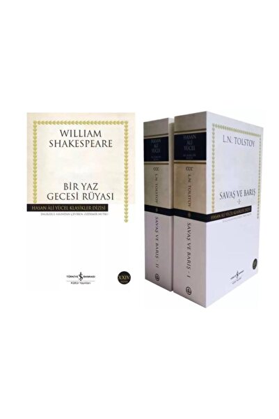 TÜRKİYE İŞ BANKASI KÜLTÜR YAYINLARI lev tolstoy savaş ve barış - william shak...