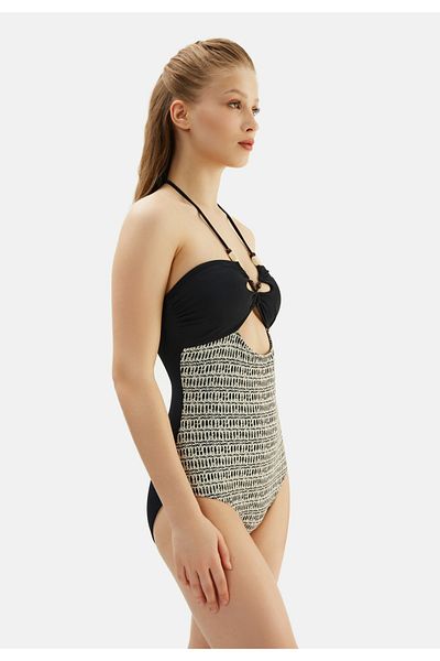 Eros 2214ESMY NECK TIE STRAPLEZ SWIMSUIT