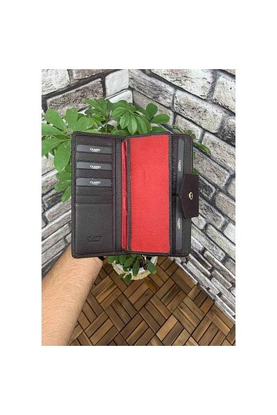 GUARD Findit Matte Brown Zippered and Leather Patch Hand Portfolio