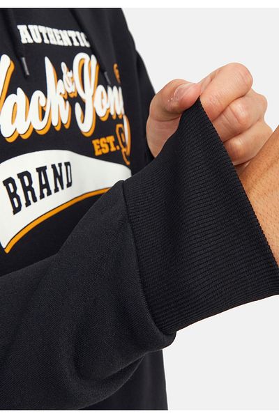 Jack & Jones Kapuzenpullover LOGO Hoodie mit Tunnelzug und Label-Print
