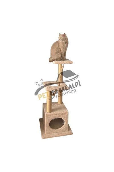 pethomealpi Cat Scratching House and Play Platform