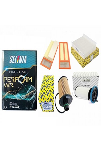 SELENIA Fiat Fiorino 1.3 Hdi Euro 5 Filtre Seti 5w30 Motor Yagi(5Lİ SET)