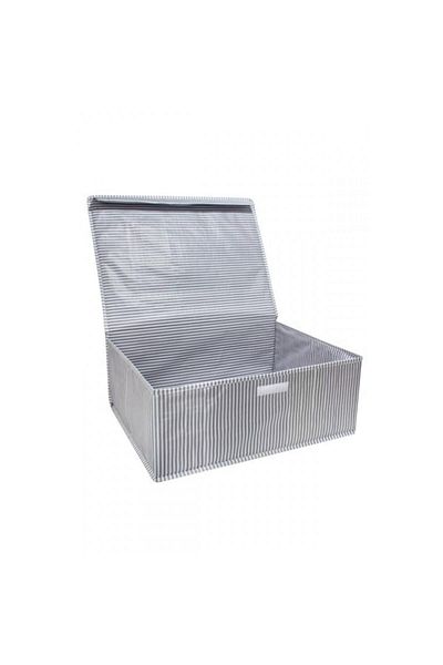 Keven Home 2 Pieces Gray Laundry-Storage-Organization Vb Storage, Base Box - 50X40X19
