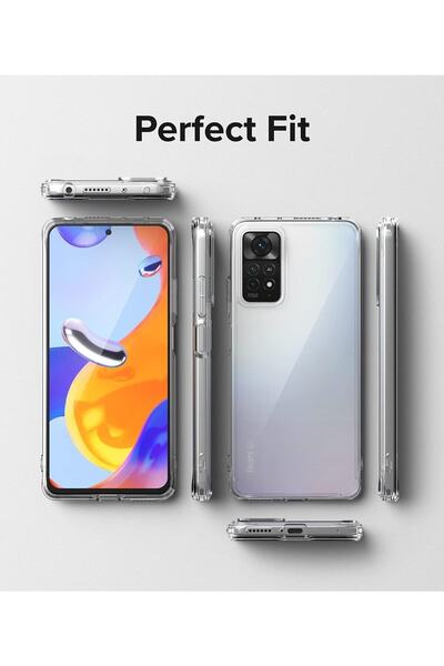 Deppo Trend Xiaomi Redmi Note 11 Pro Compatible Case 3D Camera Protection Anti-Shock Transparent Colorless Flexible Silicone