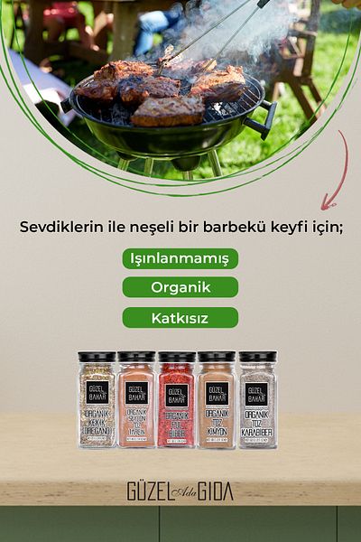 Güzel Ada Gıda Organic Powder Black Pepper 60 Gr