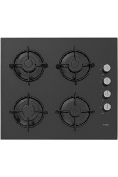 Esty Silverline Ankastre 4 Gözlü Siyah Cam Ocak