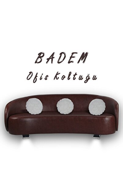 Herkese Mobilya Badem Üçlü Bekleme Koltuğu