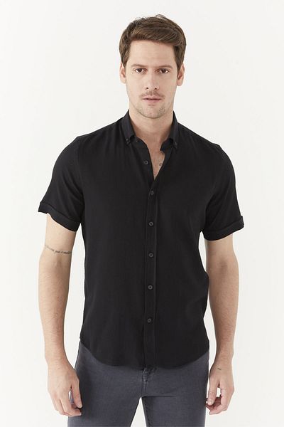 PAULMARK SHORT SLEEVE SLIM FIT SHIRT