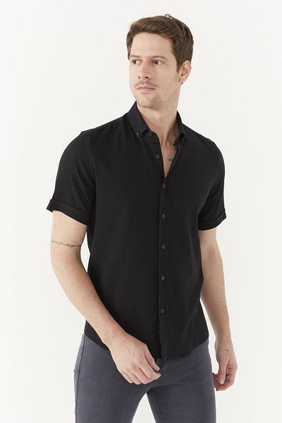 PAULMARK SHORT SLEEVE SLIM FIT SHIRT