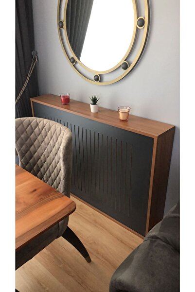 TNCN Mobilya Lale Petek Kaplama 80x120 Afrika Ceviz - Siyah