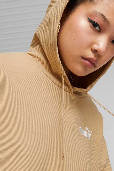 Puma Γυναικεία φούτερ ESS ELEVATED Cropped Hood Beige