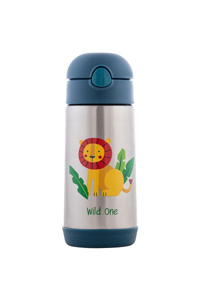 Stephen Joseph Double Layer Stainless Steel Straw Drinker - Aslan