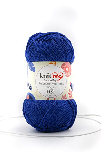 Lavita ПОЛІЕСТЕР МАКРОМЕ 100 г, пакет із 3 штуками, нитка для ручного в'язання Taka Yarn (801)