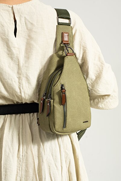 YOGII Arkansas Model Kanvas Unisex Çapraz Omuz Ve Göğüs Çantası A Kalite Askı...