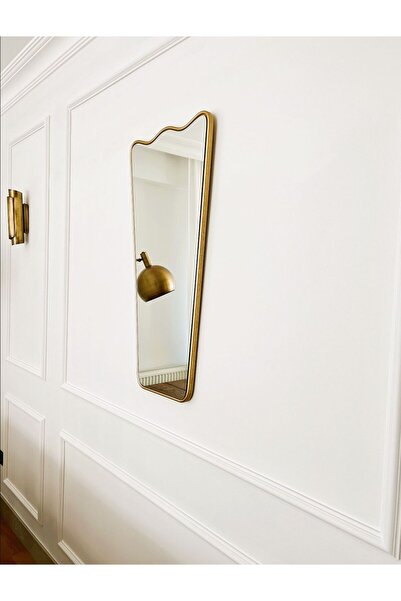 MKS Design Asimetrik Ayna / Dekor Aynası / Konsol Aynası / Düzensiz Ayna / İtalyan Tarzı Duvar Aynası