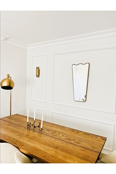 MKS Design Asimetrik Ayna / Dekor Aynası / Konsol Aynası / Düzensiz Ayna / İtalyan Tarzı Duvar Aynası