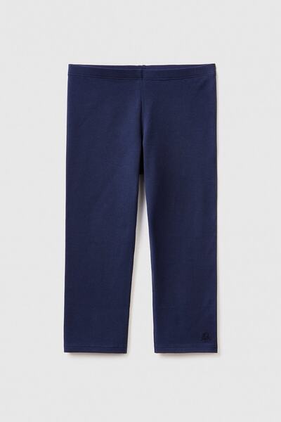 Benetton طماق مطرزة بشعار الفتاة