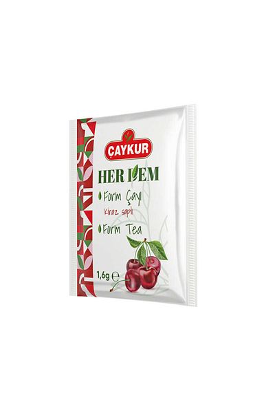 Çaykur Herdem Form Tea with Cherry Handle 1.6 Gr. X 100 Pieces