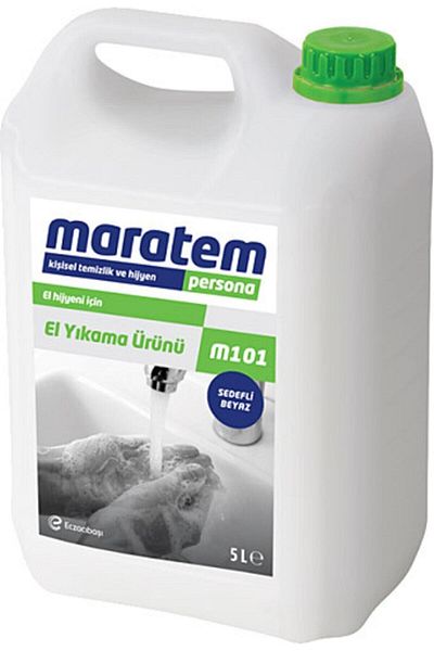 Maratem M101 منتج غسيل يدوي أبيض لؤلؤي 5 لتر
