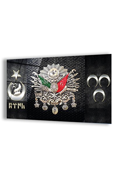 Zevahir Mobilya Dekorasyon Tablou Tughra Otoman din sticlă irezistibilă