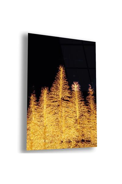 Zevahir Mobilya Dekorasyon Unbreakable Glass Yellow Black Color Table