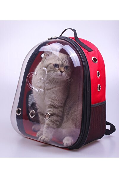 AlaPet Ekstra Clear Camlı Astronot Kedi Taşıma Çantası (GENİŞ MODEL) Güneşe D...