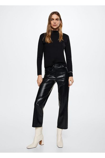 MANGO Woman Perkins Collar Sweater