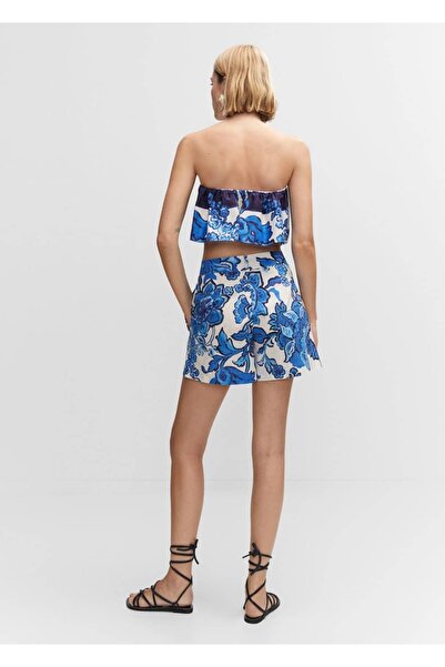 MANGO Woman Çiçek desenli şort