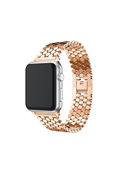 GREGOSS حزام ساعة متوافق مع 42/44/45/49 مم، Iwatch Series 10 46 مم/ سوار على شكل قرص العسل من الفولاذ