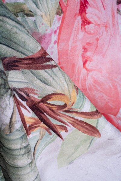 cott land Πετσέτα μπάνιου παραλίας με μοτίβο Flamingo με ψηφιακή εκτύπωση