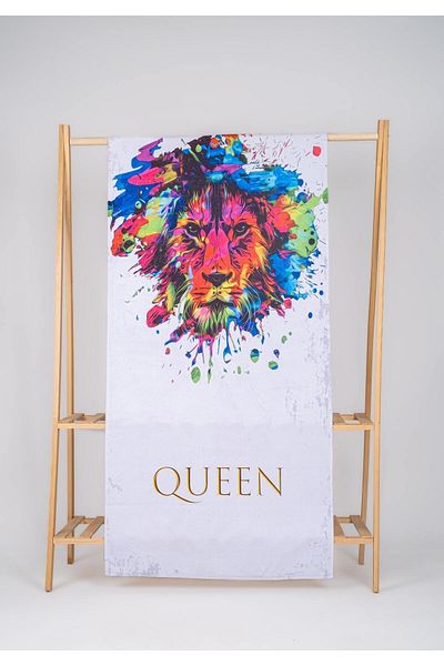 cott land Πετσέτα παραλίας και μπάνιου Lion Queen