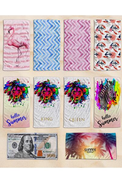 cott land Πετσέτα παραλίας και μπάνιου Lion King Pattern