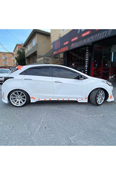 mdtuninggaraj Hyundai İ30 2012-2017 Uyumlu Boyasız Plastik Custom Marşpiyel T...