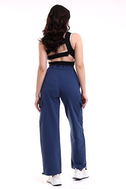 winmoda KADIN EŞOFMAN ALTI BEL BOXER LASTİK DETAYLI/TRACKSUIT BOTTOMS BOXER SHORTS WITH RUBBER DETAIL