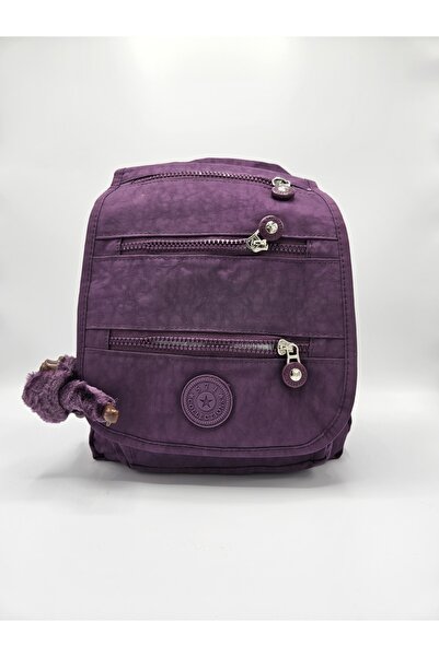 OZYA Mor Su Geçirmez Çok Cepli Hafif Küçük Boy Sırt Çantası – Kadın Günlük Se...