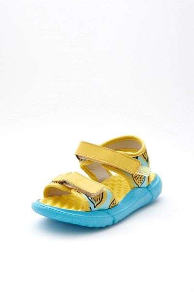 Dudino Boy's Lemon Printed Paris Sandals Yellow 2C83B134
