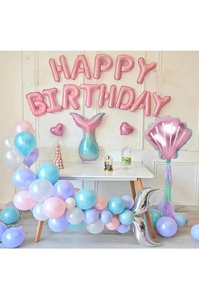 aşkın concept Balloon Concept Mermaid Themed Set