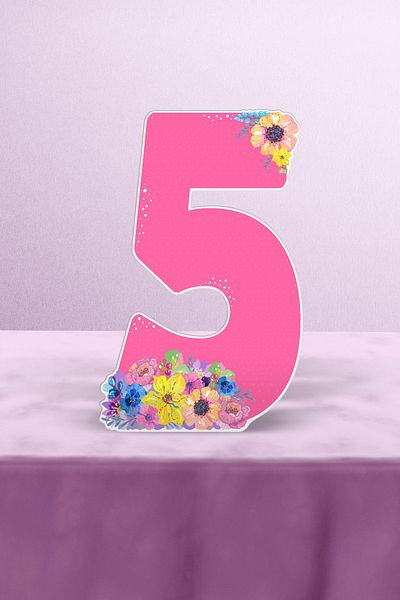 Hey Parti 5 Year Old Unicorn Birthday Concept - Σετ μικροσκοπικών πάρτι