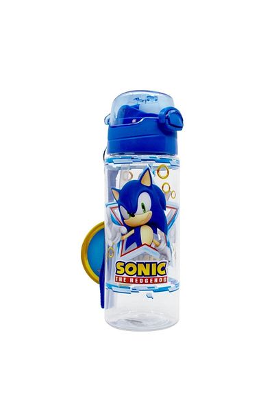 WİGGLE Wiggle 500ml Sonic the Hedgehog Strap Lockable Water Bottle with Straw