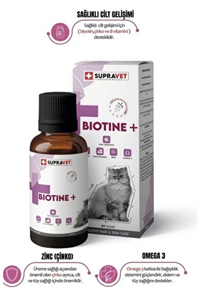 Supravet Biotine Kedi Tüy Dökümü Önleyici 100ML