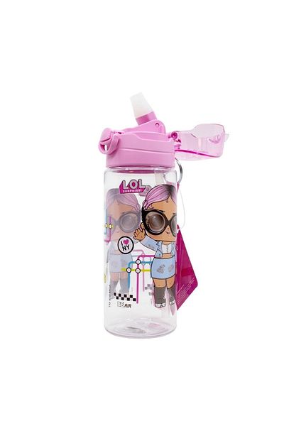 WİGGLE 500ml LOL Surprise Baby Lockable Water Bottle with Straw and Strap