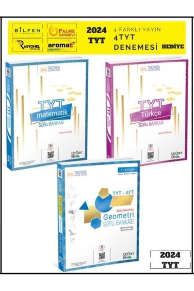 Üç Dört Beş Yayıncılık 3 4 5 ÜçDörtBeş 345 Incılık TYT Matematik Türkçe Geome...