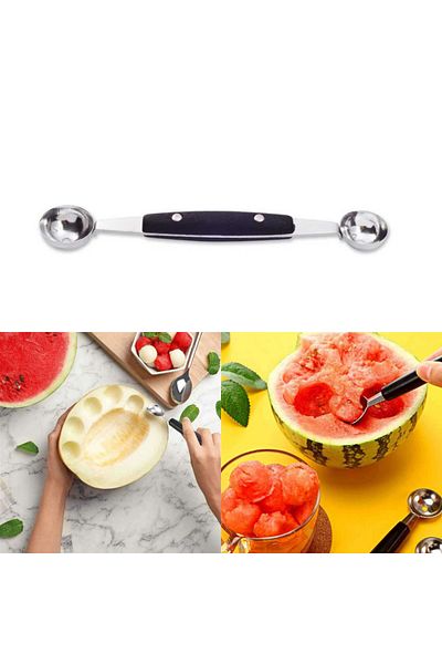 adin tasarım Parisian Spoon Double Sided Fruit Decorating Spoon Cocktail Spoon Fruit Presentation Bar Cocktail Presentation Spoon