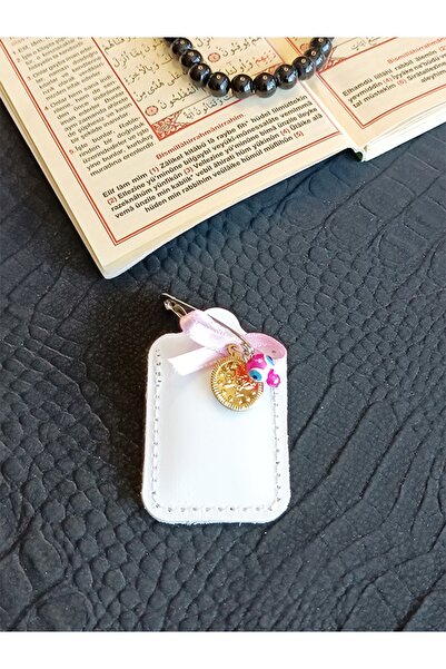 ViP GiFT BEBEK CEVŞENİ DUALI KOLYE MUSKA HAKİKİ DERİ KÜÇÜK DÖRTGEN