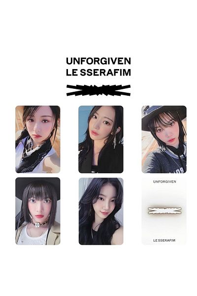 Kpop Dünyasi LE SSERAFIM "Unforgiven" POB 8 PC Set